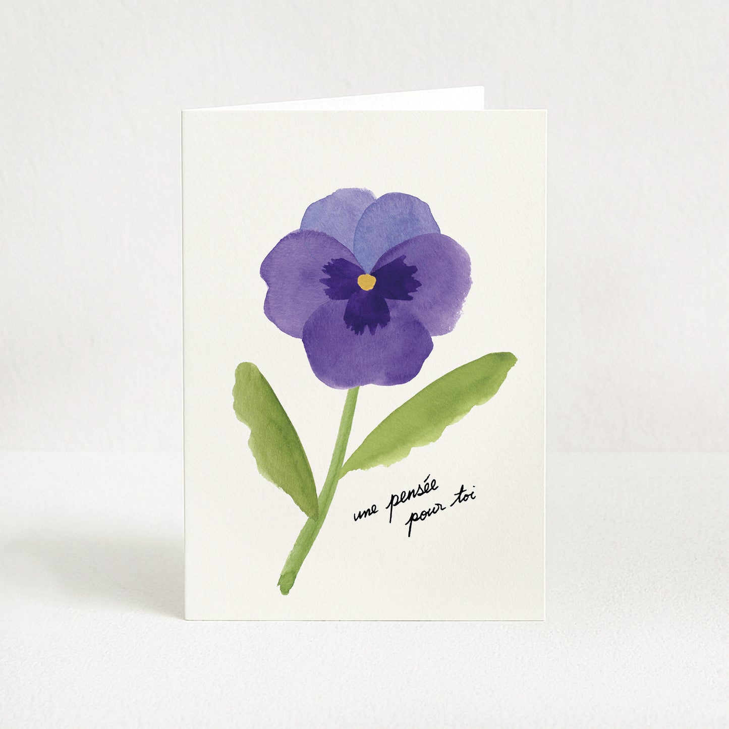 Carte de vœux "Une pensée pour toi"