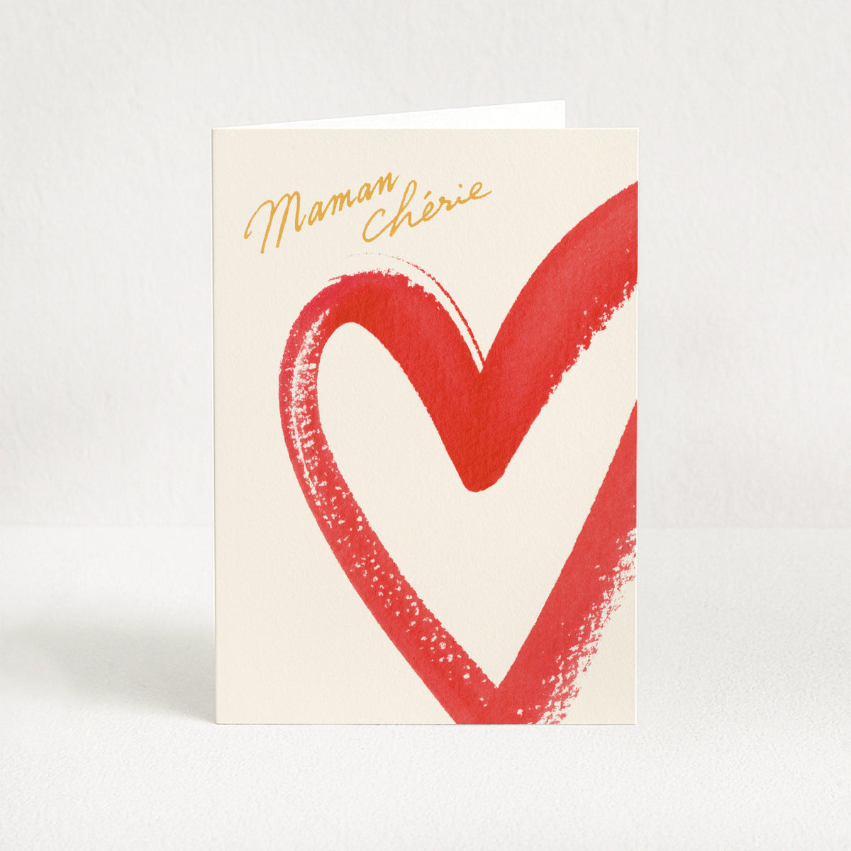 Carte de vœux Coeur "Maman chérie" - Fête des mères
