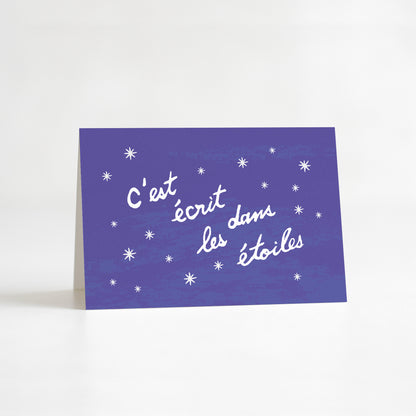 Carte de vœux « C'est écrit dans les étoiles »