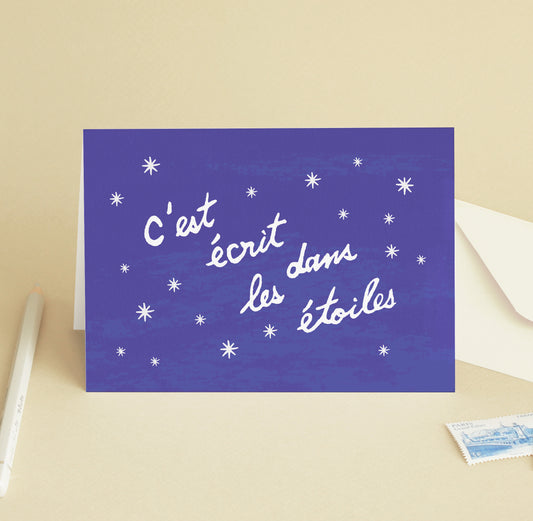 Carte de vœux « C'est écrit dans les étoiles »