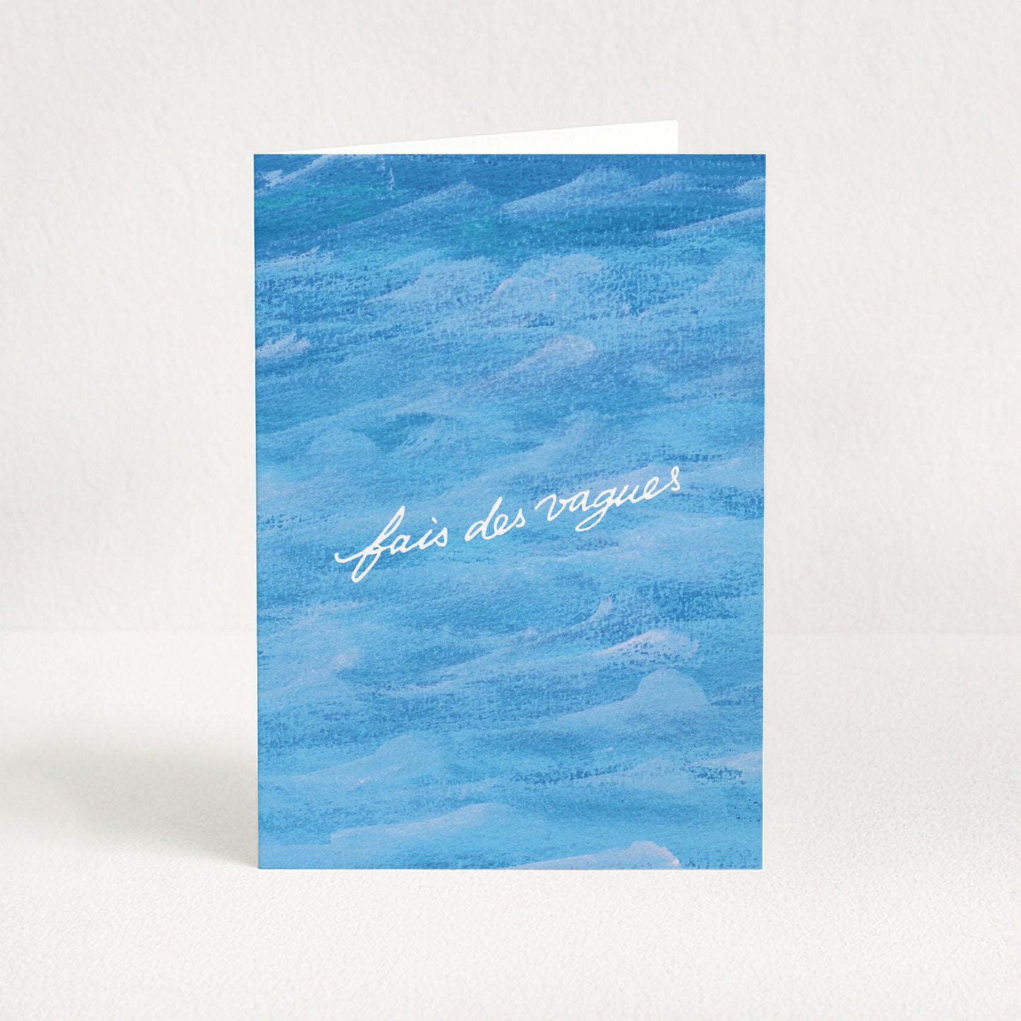 Carte de vœux "Fais des vagues"