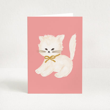 Carte de vœux Chaton
