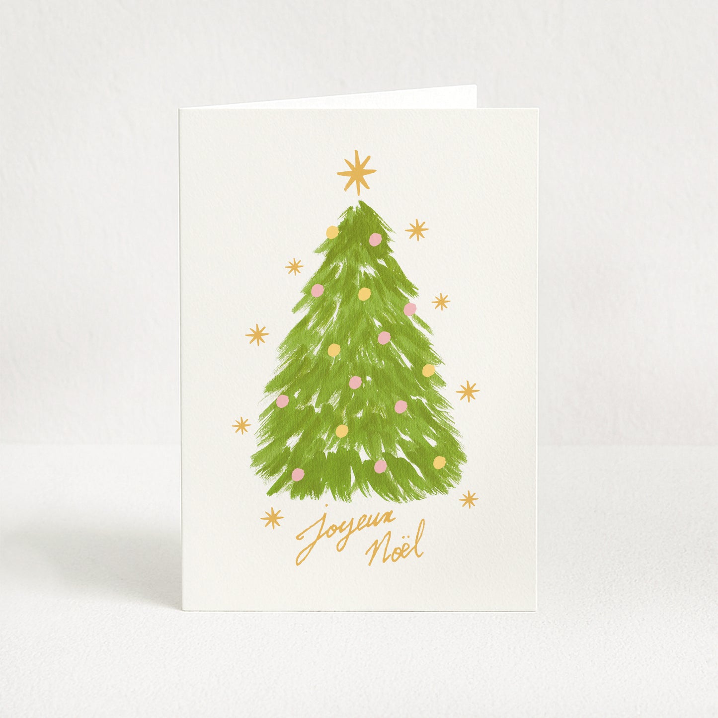 Carte de vœux "Joyeux Noël" Sapin