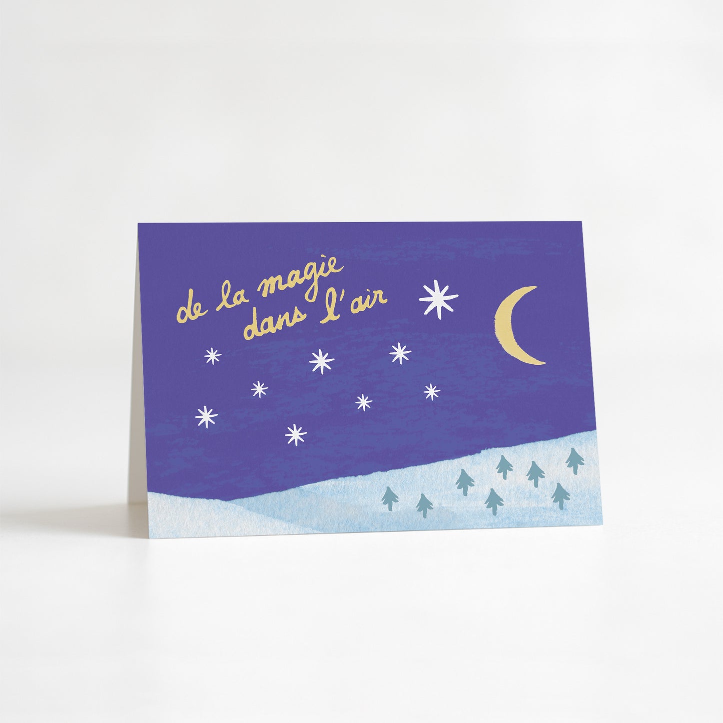 Carte de vœux Noël "De la magie dans l'air"
